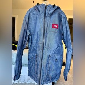 The North Face denim ski jacket - size large